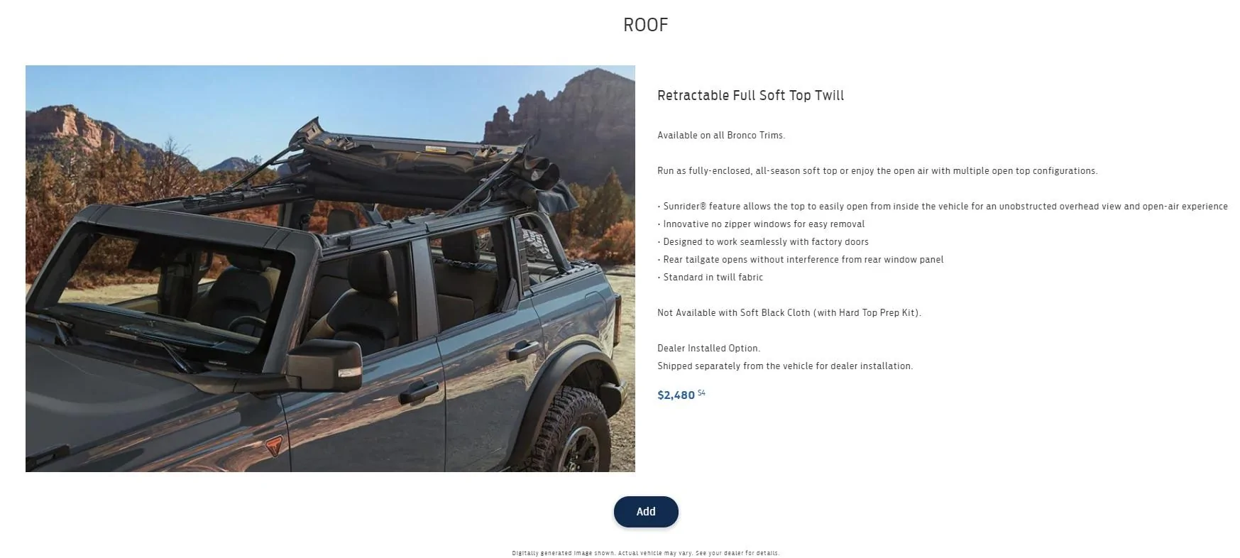 Ford Bronco Help me with my top stupidity twill