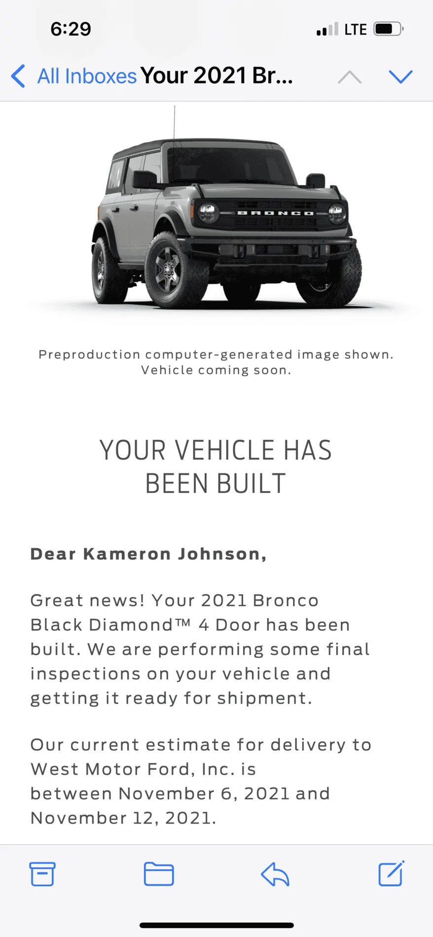 Ford Bronco 🛠 10/25/21 Build Week Group 44557E6A-9C5C-485D-87CB-088A6414D01F