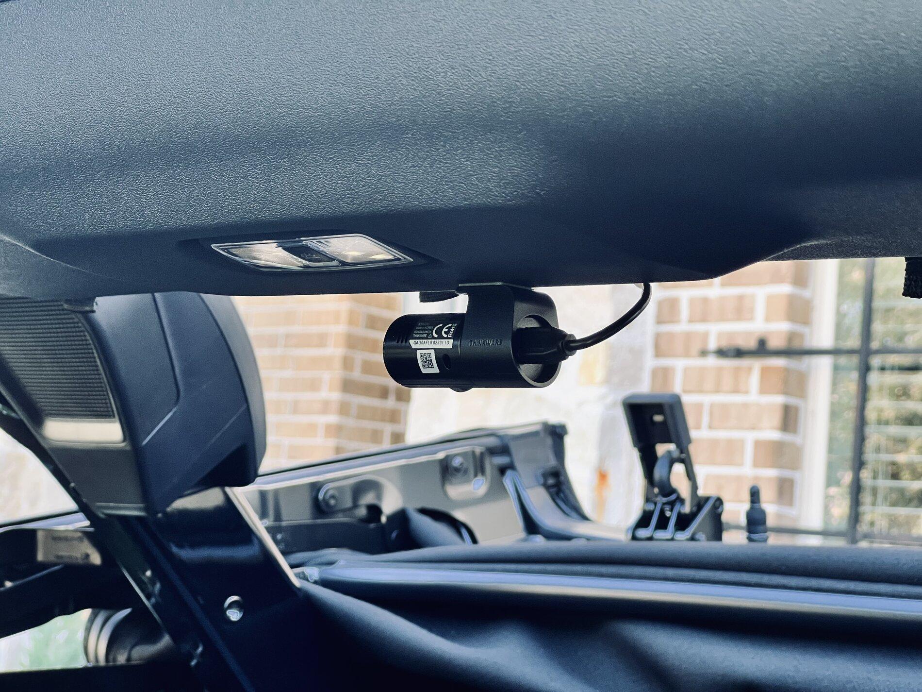 Installed Thinkware F200 Pro Dash Cam (Front and Rear Recorder