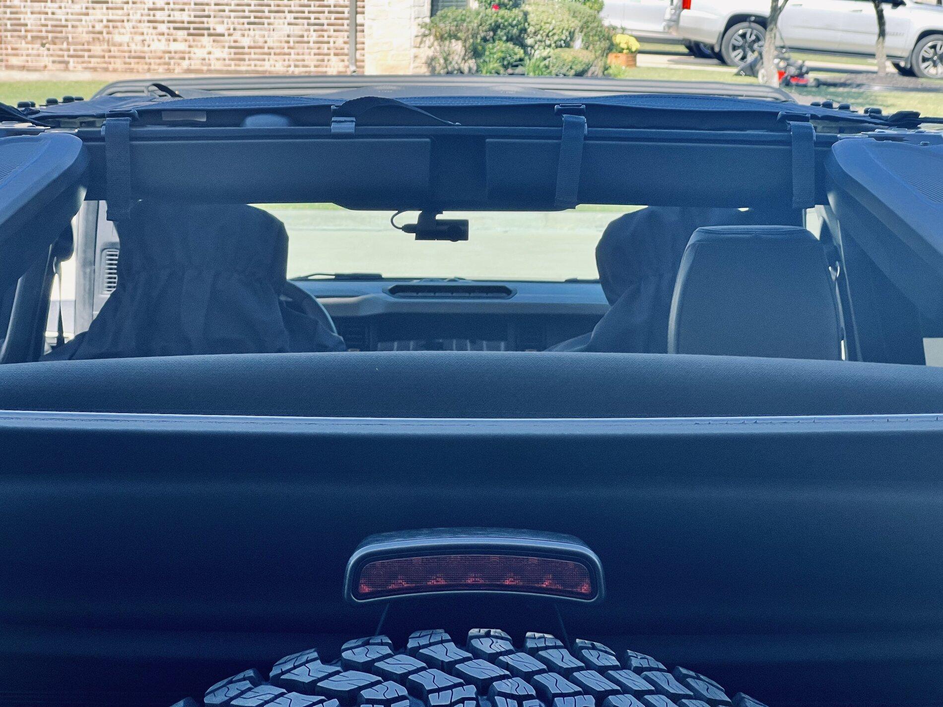 Installed Thinkware F200 Pro Dash Cam (Front and Rear