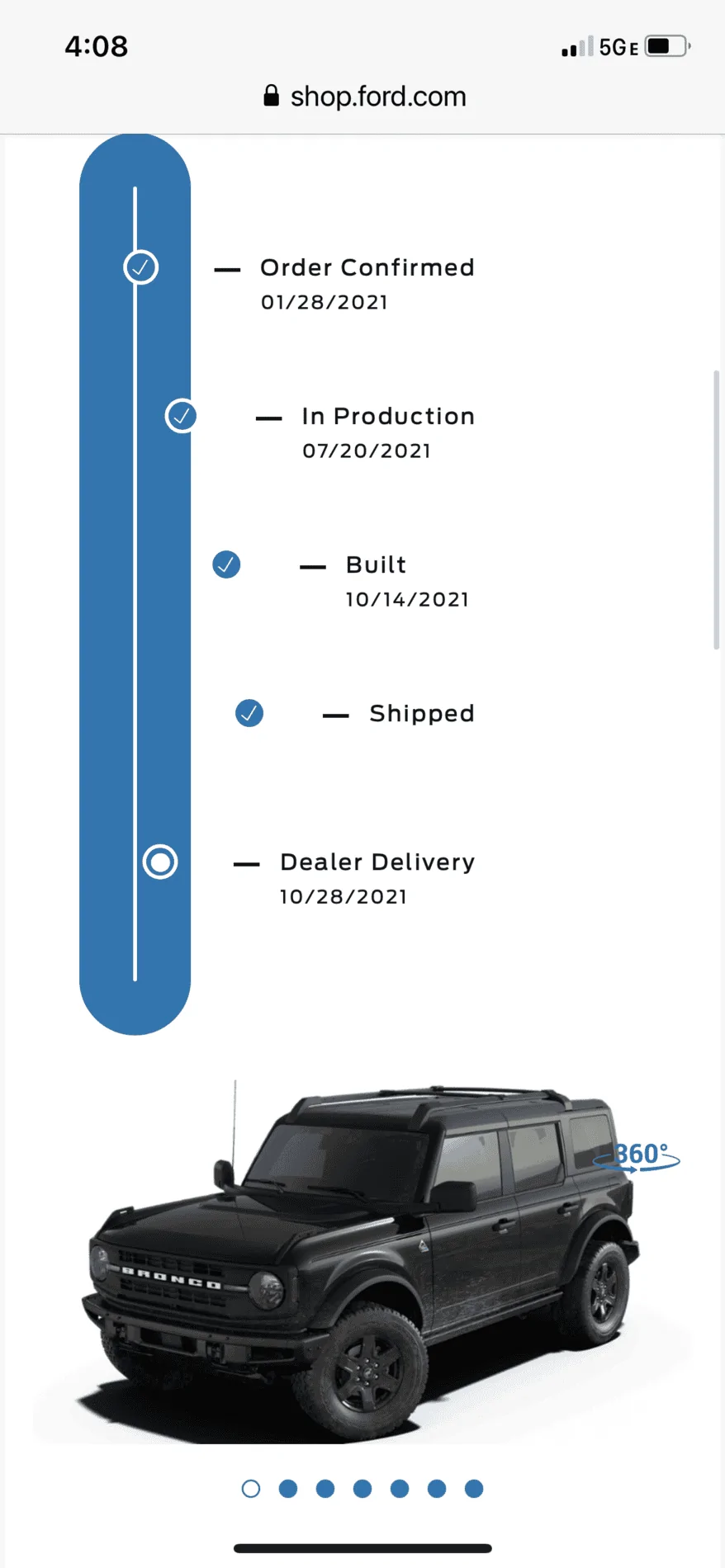 Ford Bronco *** DIRT MOUNTAIN Broncos - Built, Shipped, Delivered Tracker*** 3A256182-9760-41B9-A3C4-0E066E2B6B9C