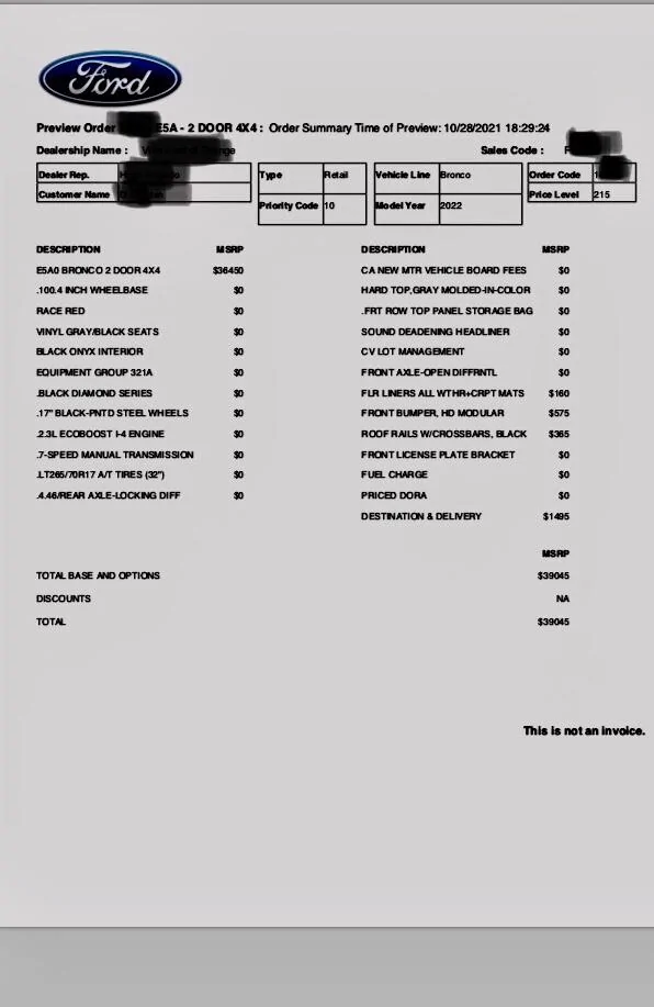 Ford Bronco Never received an email about my order. 25DD339A-4791-4D7A-A47C-8AED7C4648F9