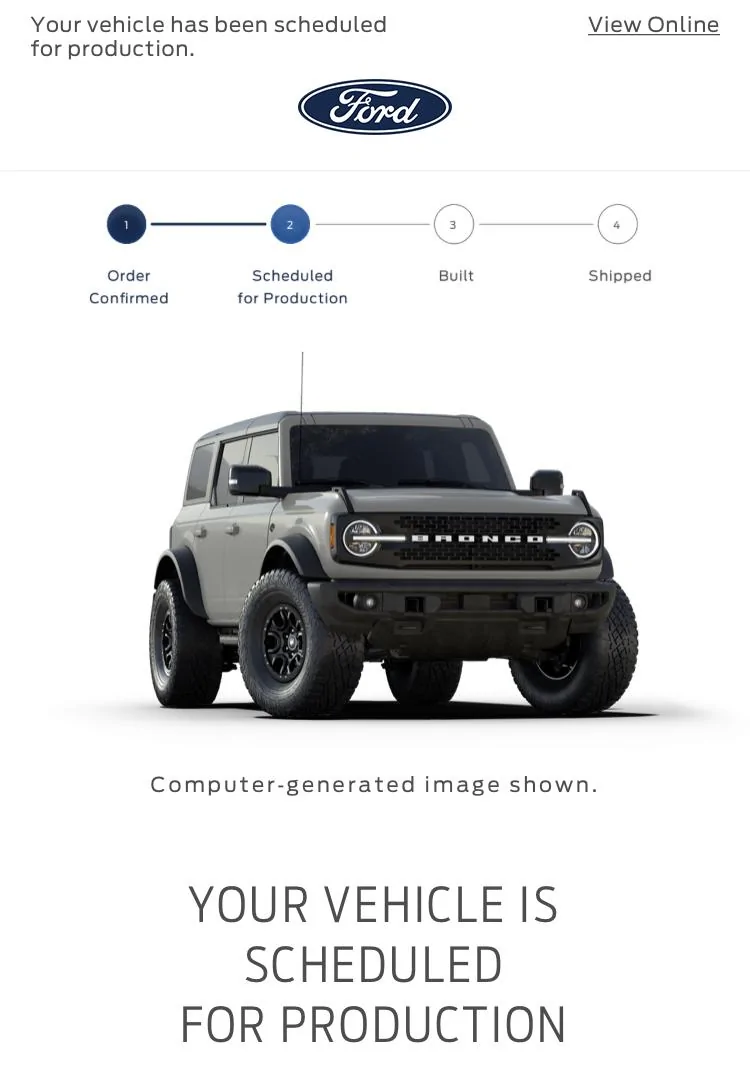 Ford Bronco 2022 order scheduled today (10/28) group 05EE8025-352F-4576-8842-437E5DD8FBF3