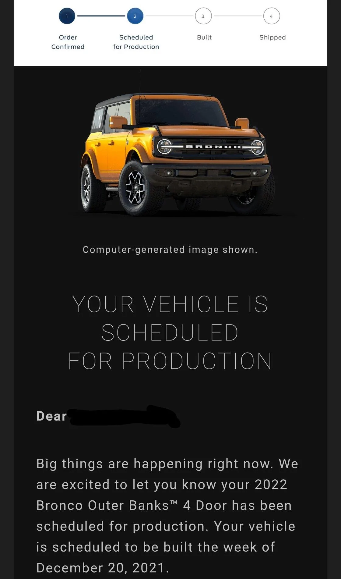 Ford Bronco My bronco is scheduled! Screenshot_20211028-230333__01