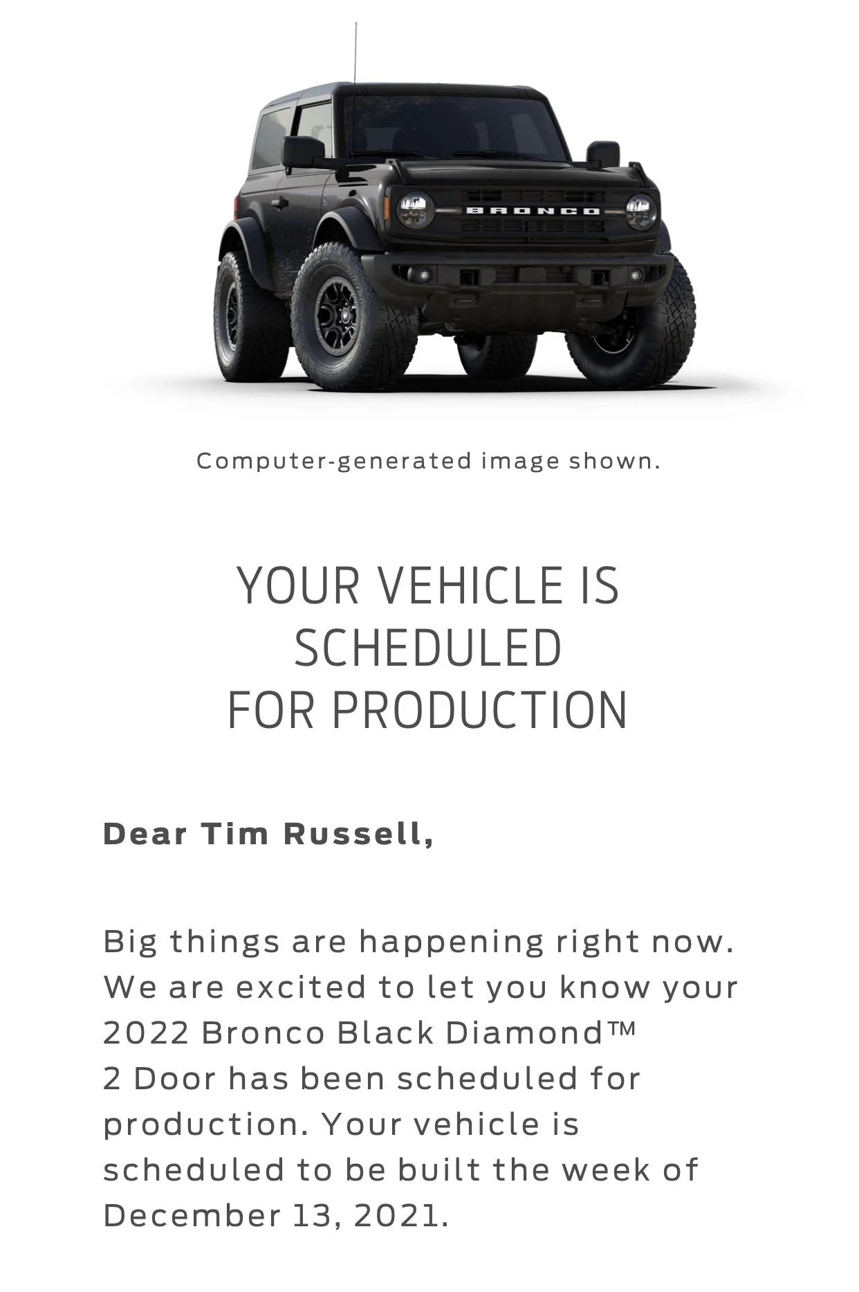 Ford Bronco 2022 order scheduled today (10/28) group 360FF5AD-B4A6-4220-9E31-94E16BB4D98F