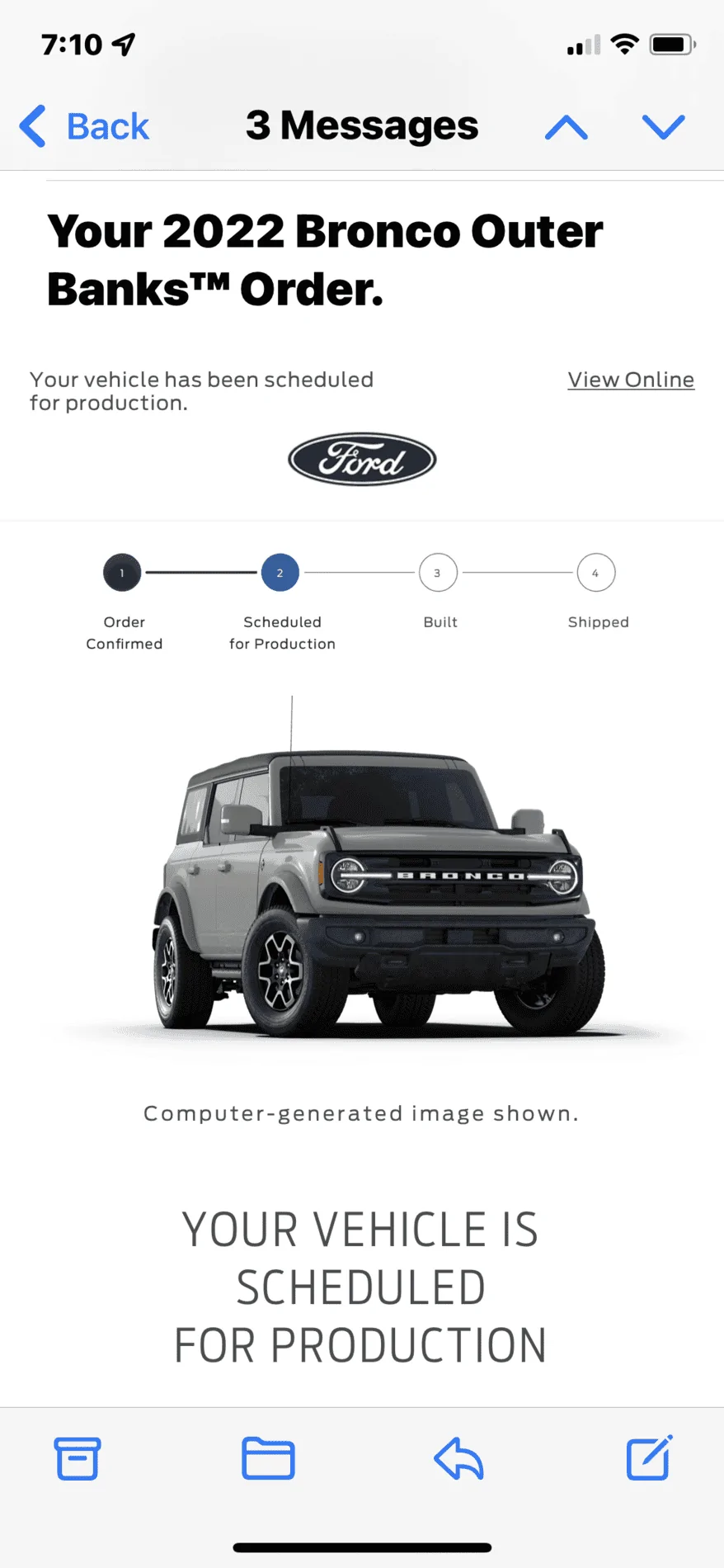 Ford Bronco 2022 order scheduled today (10/28) group 88080DE2-9139-4B7C-9362-3A93D4AB452E