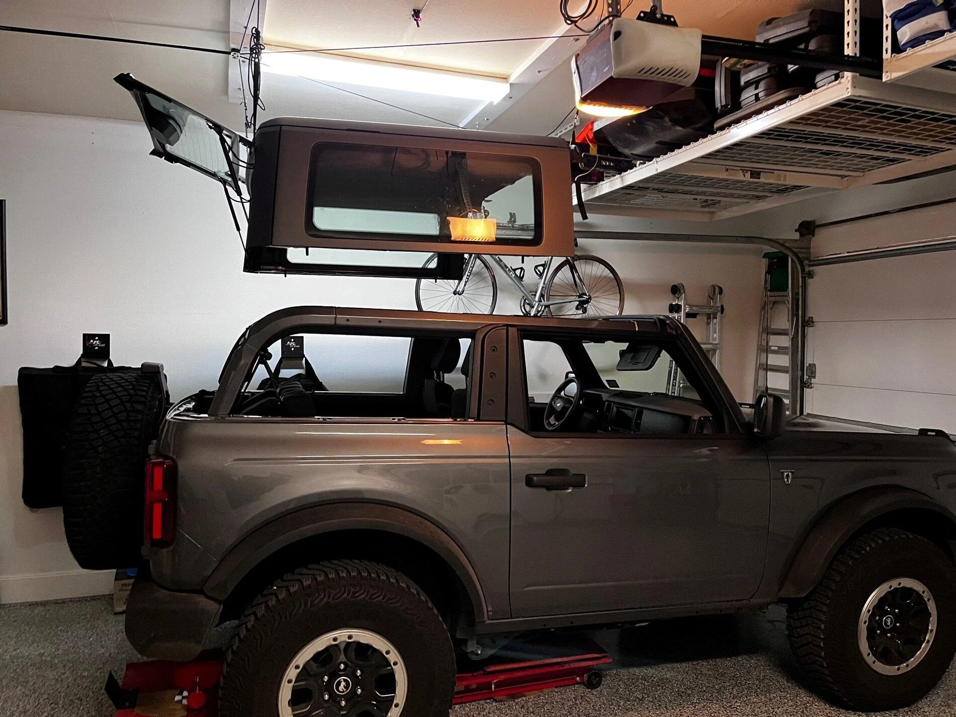 Ford Bronco Harken hoist question Lift sid