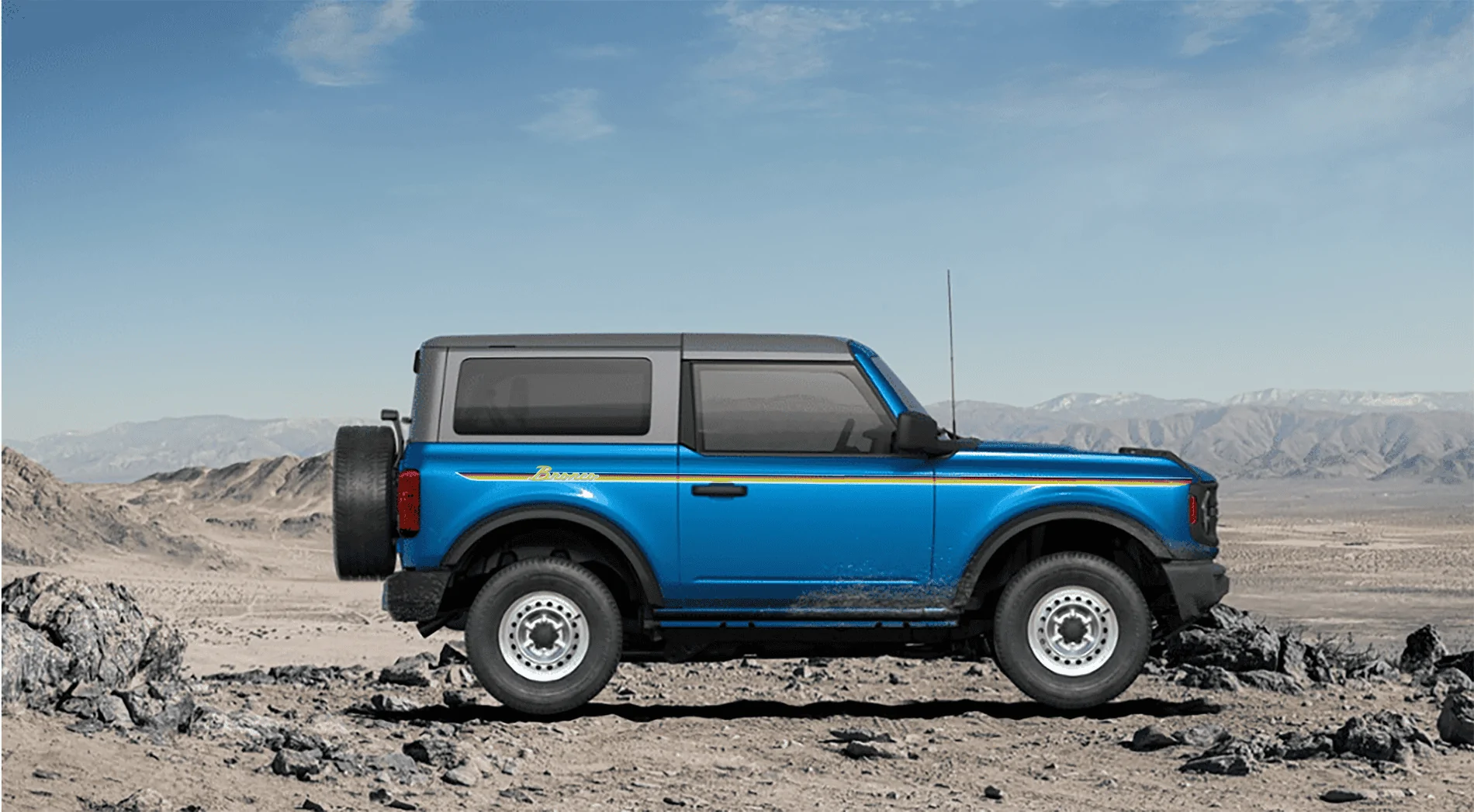 Ford Bronco VB Base 2.3l Auto Arriving 10/23 (?) Adding the needful things. MyBroncoVB_retrostripes