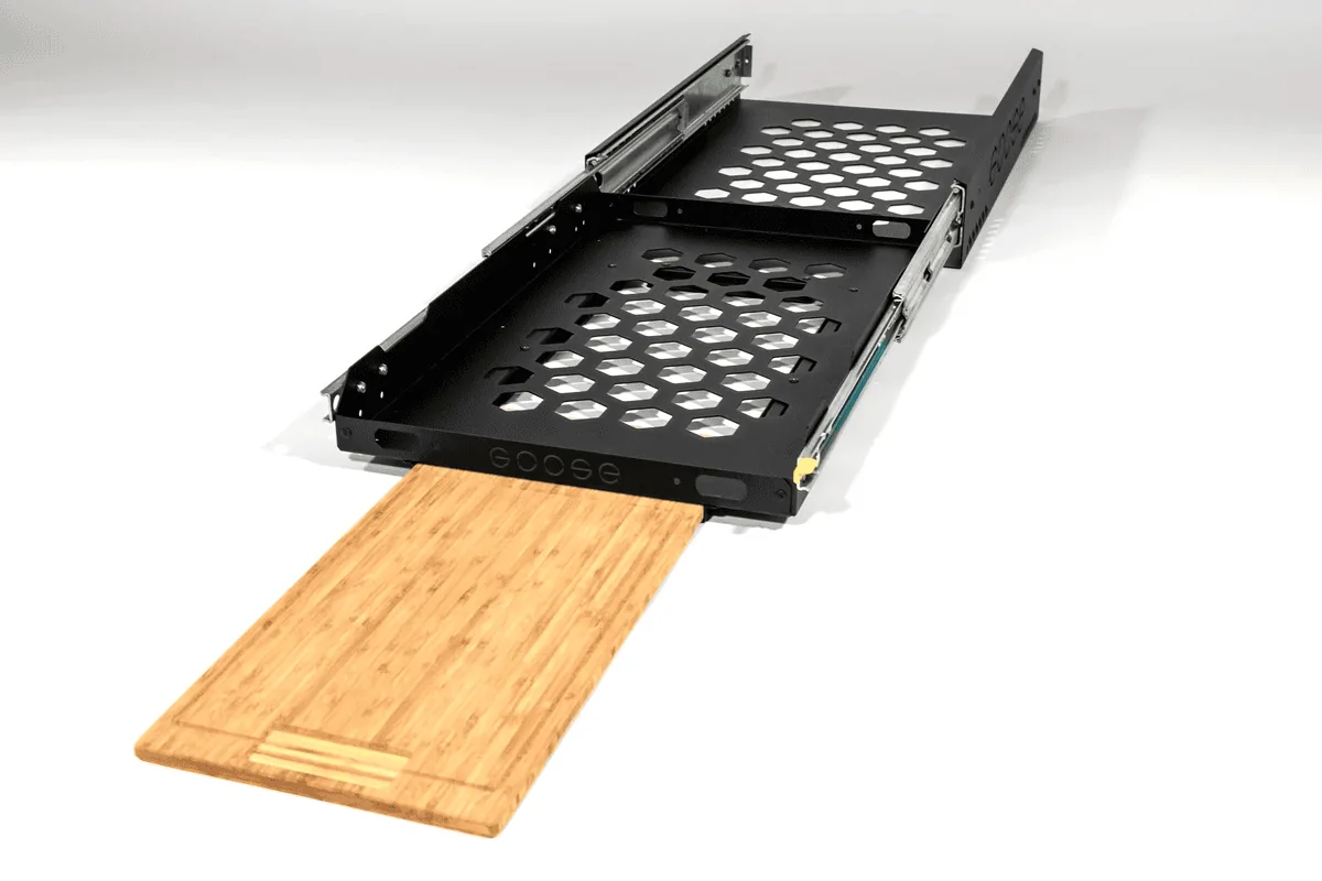 Ford Bronco Fridge slide mount in the trunk 1635539132037