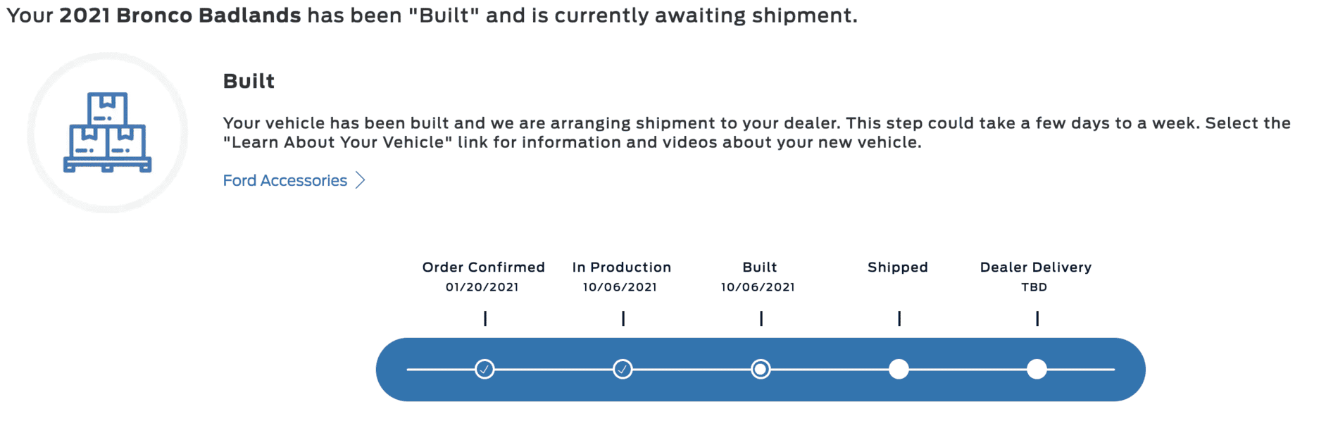 Ford Bronco Bronco Shipped! Screen Shot 2021-10-29 at 6.41.52 PM
