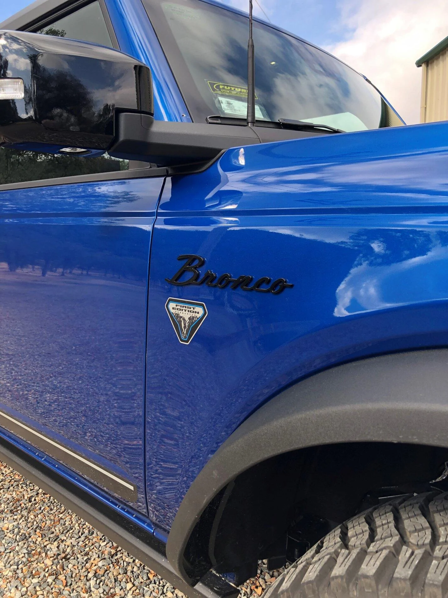 Ford Bronco LIGHTNING BLUE Bronco Club ScriptEmblem