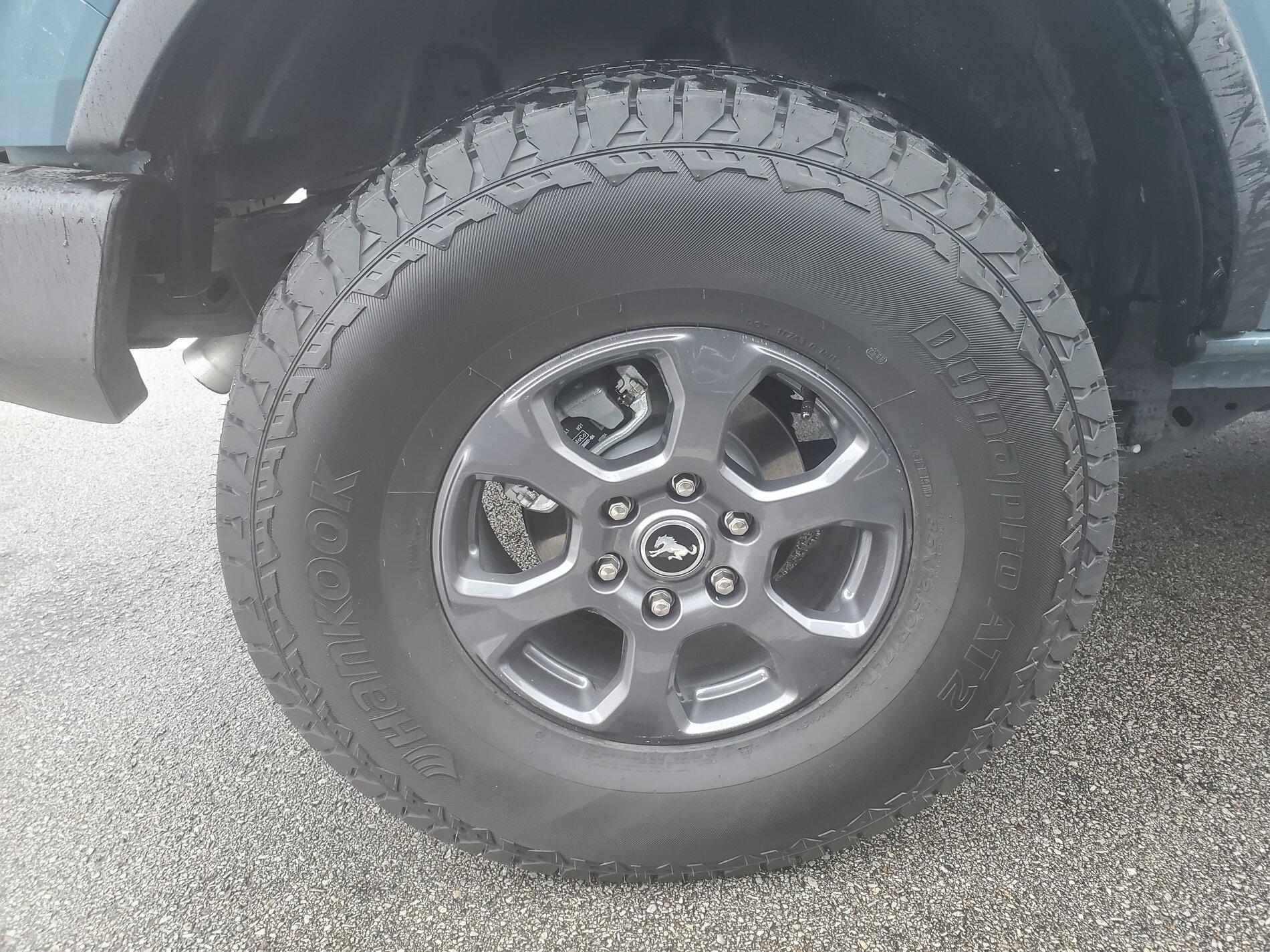 Ford Bronco 35's on stock Big Bend wheels. 20211030_125814