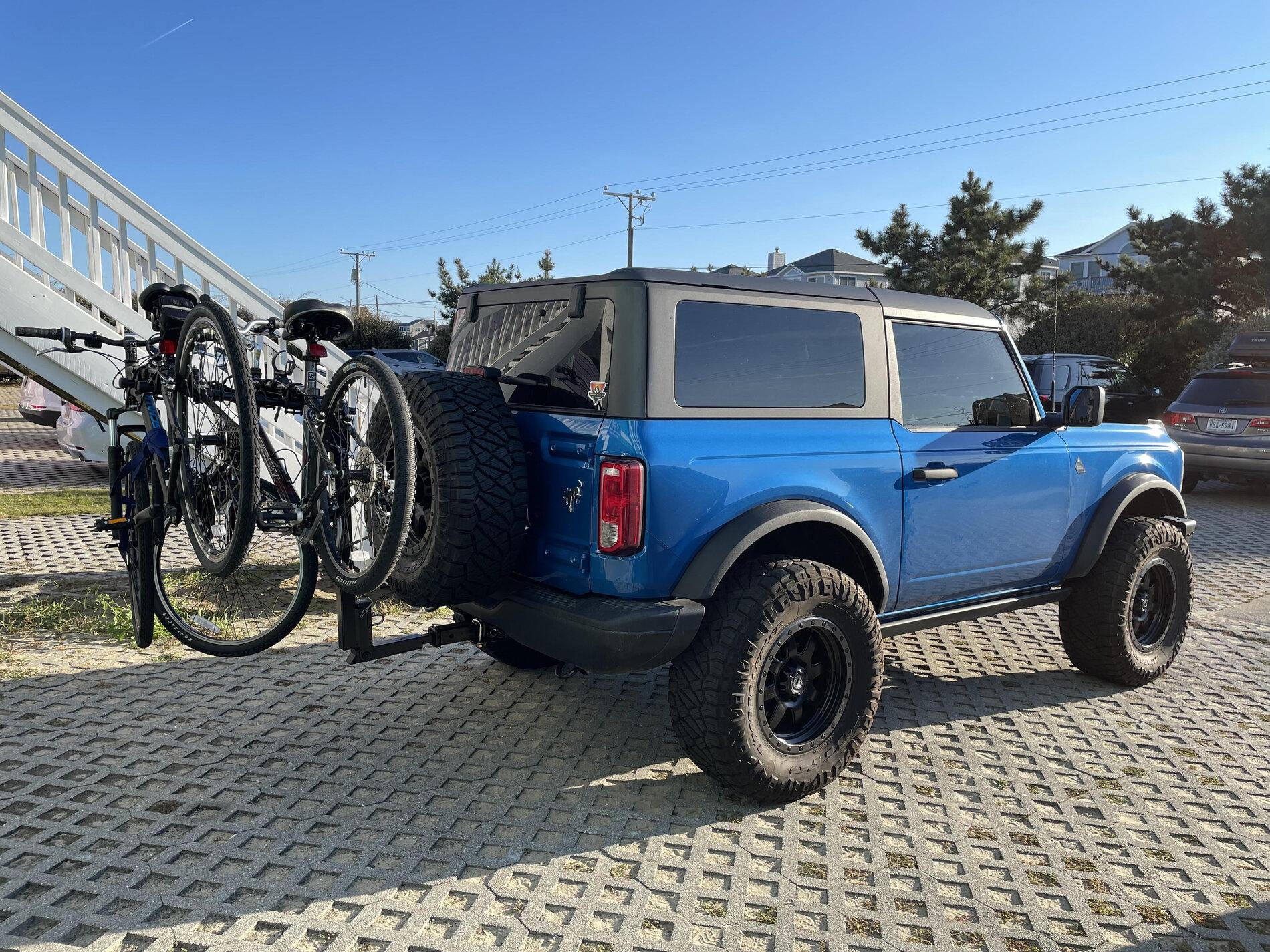 Ford Bronco '21 ManSquatch / SelfSquatch Black Diamond Build bronco bike rack 1