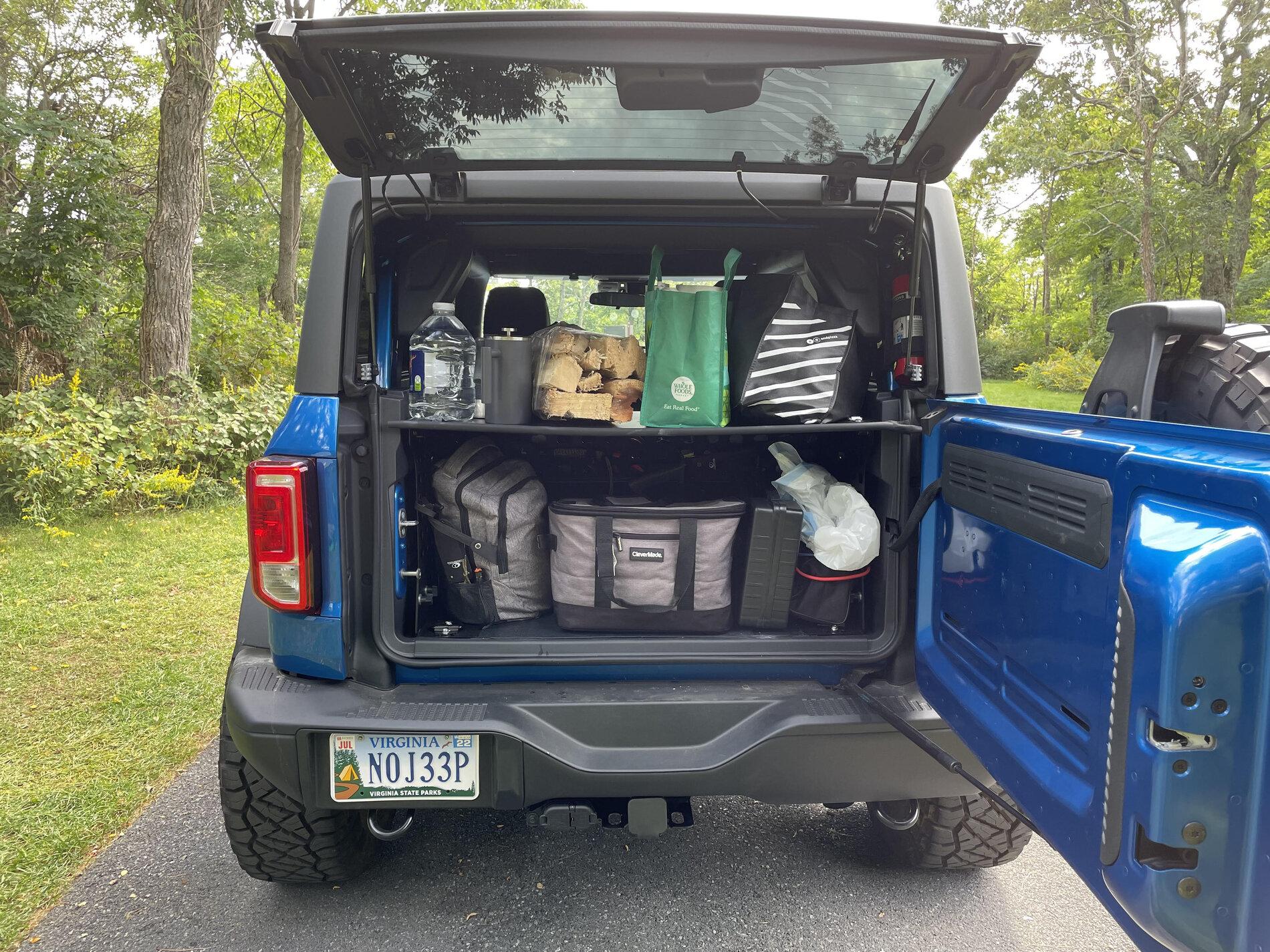 Ford Bronco '21 ManSquatch / SelfSquatch Black Diamond Build bronco camping trip 3