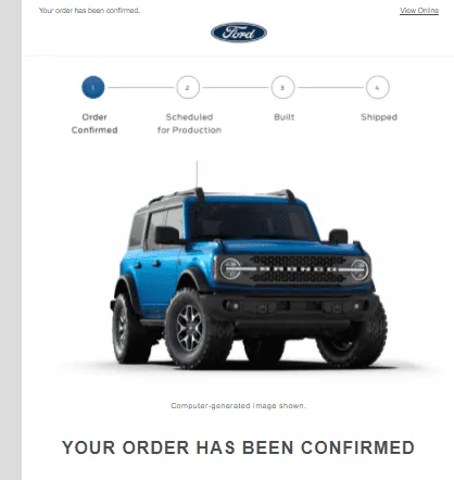 Ford Bronco Didn't get scheduled 10/28 support thread 1635883256113