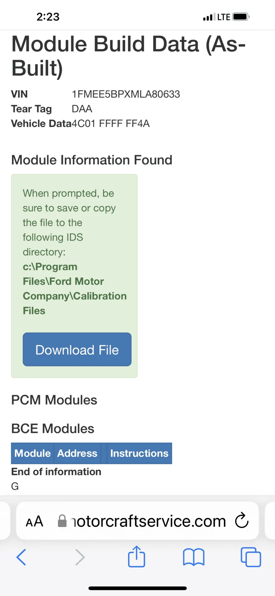 Ford Bronco Modules 9E2AE58D-B8B1-443F-88C6-1E06418CD748