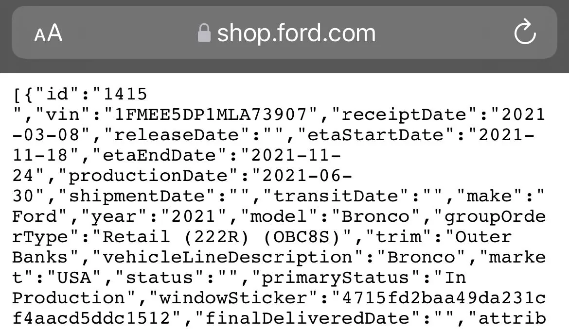 Ford Bronco 6/30 blend dates 8268FE73-ABC5-4E5C-99C5-4DFC70C3B251