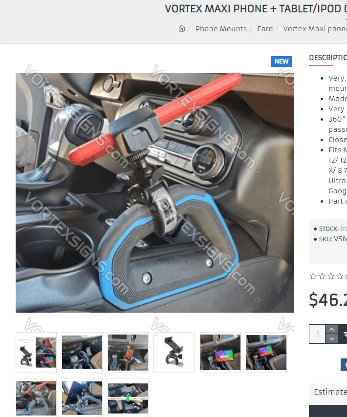 Ford Bronco Adding USB Multiport / Splitter / MMB Multimedia Input Box and Simple Dash Mount 1635960974480