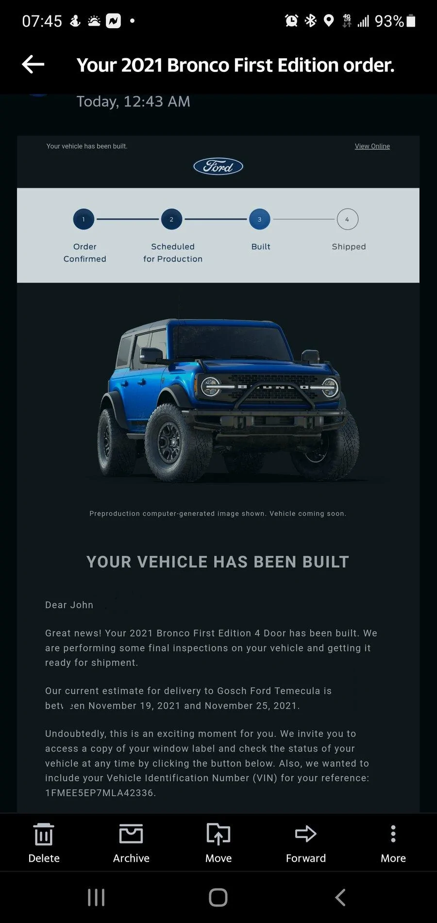 Ford Bronco 🛠 10/25/21 Build Week Group Screenshot_20211103-074600_AOL
