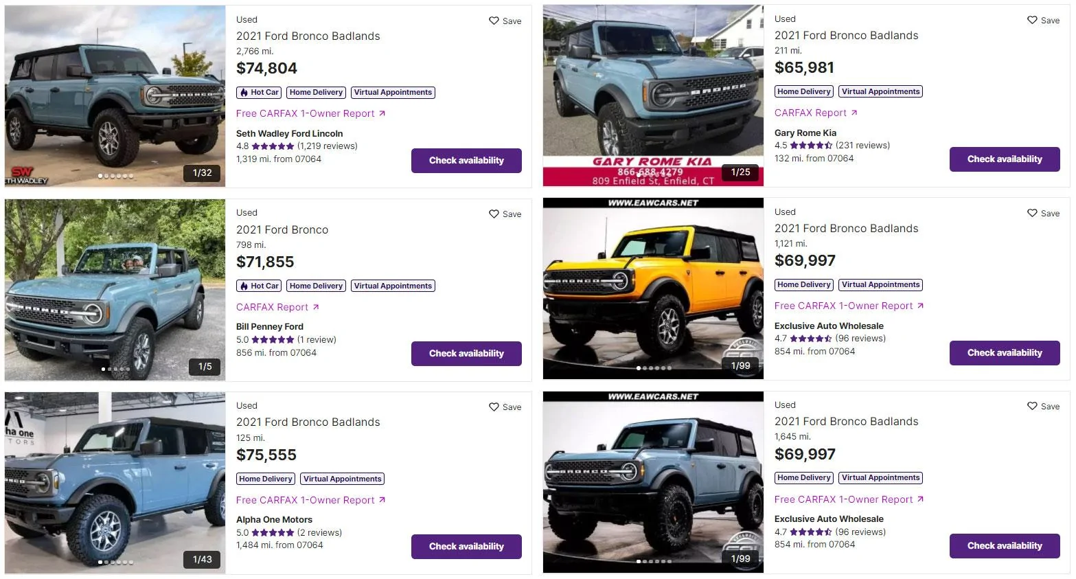 Ford Bronco Used Bronco Market cars