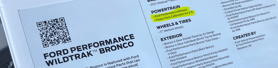 Ford Bronco Performance Enhancements? 1636042123062