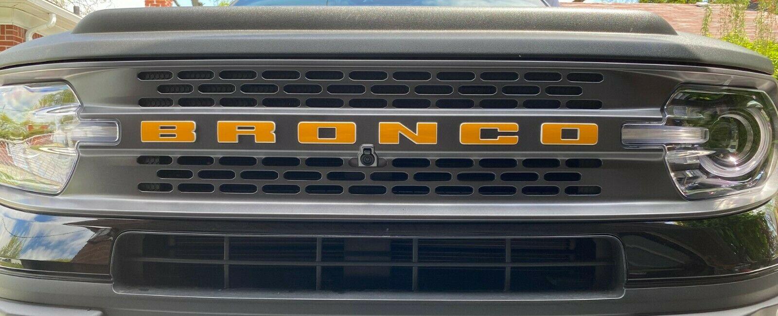 Vinyl Grill Letters Overlay Decal - ANYONE DONE? | Bronco6G - 2021 ...