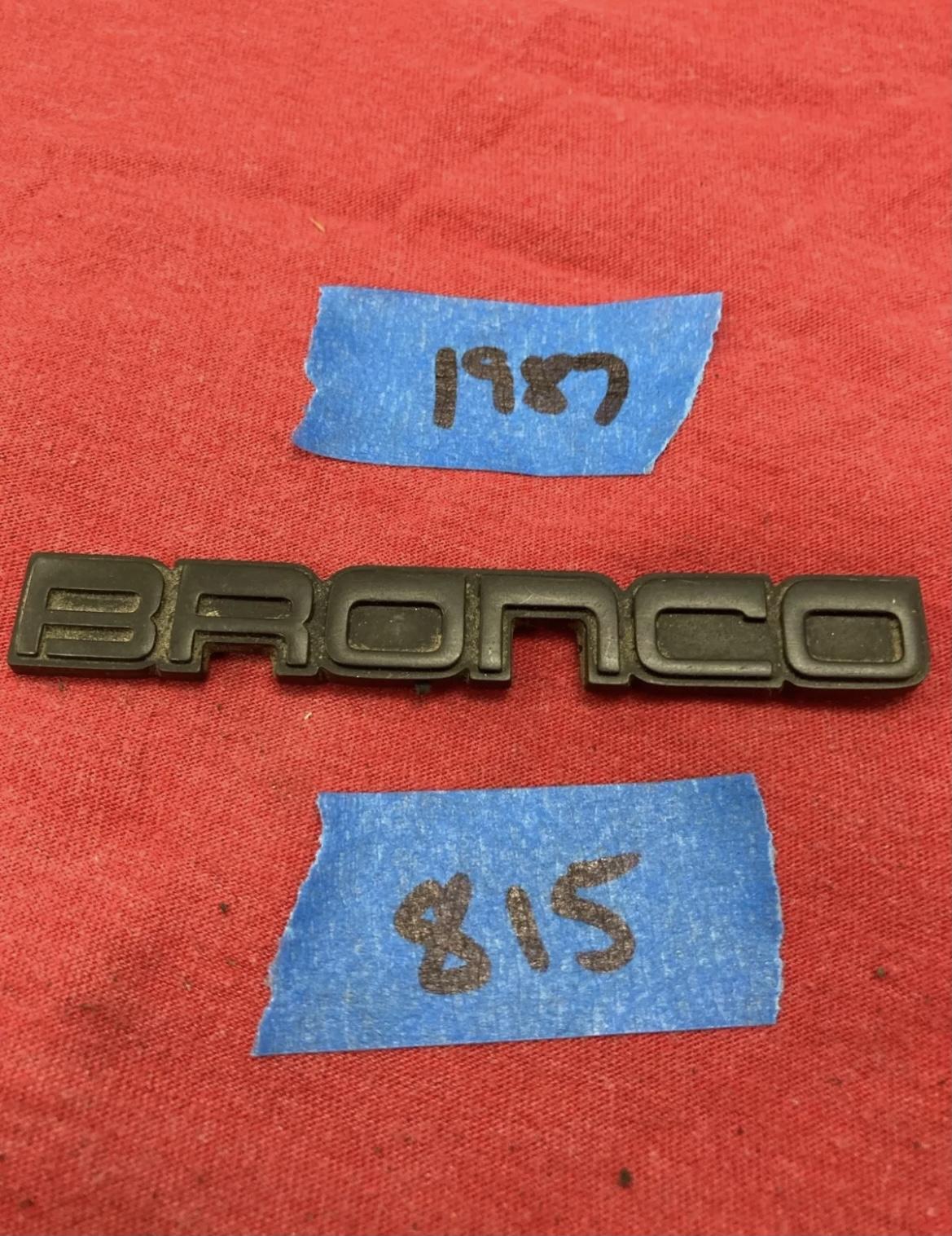 Ford Bronco 80s retro badge. E37A66BB-DF8E-4B4A-AD3D-DA221AA0FDA4