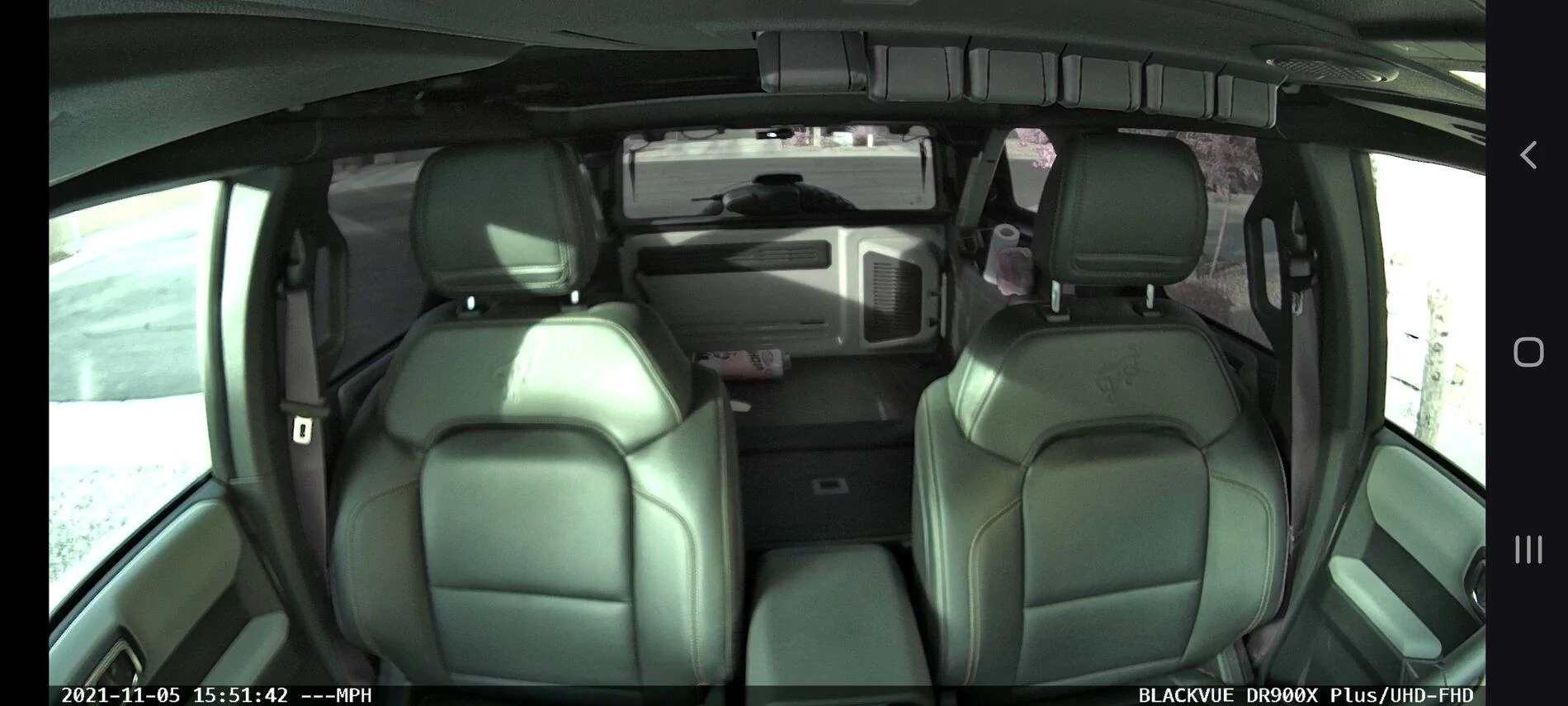 Ford Bronco " Tesla Sentry Mode " feature install using Blackvue Cameras as security / surveillance recorder Screenshot_20211105-161847