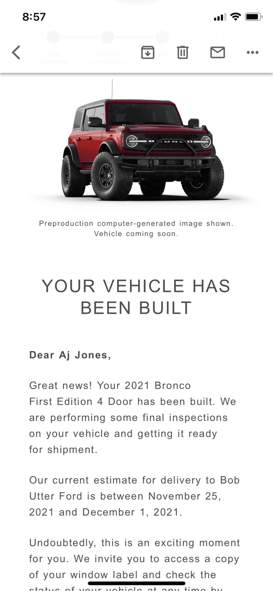 Ford Bronco *** DIRT MOUNTAIN Broncos - Built, Shipped, Delivered Tracker*** 714C3F40-493F-43AA-B03B-11E96D143597