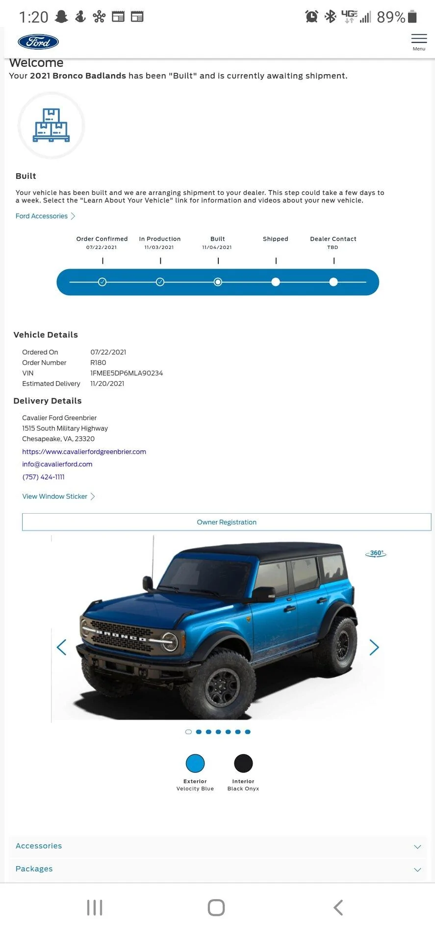 Ford Bronco 🛠 10/25/21 Build Week Group Screenshot_20211106-132057_Chrom