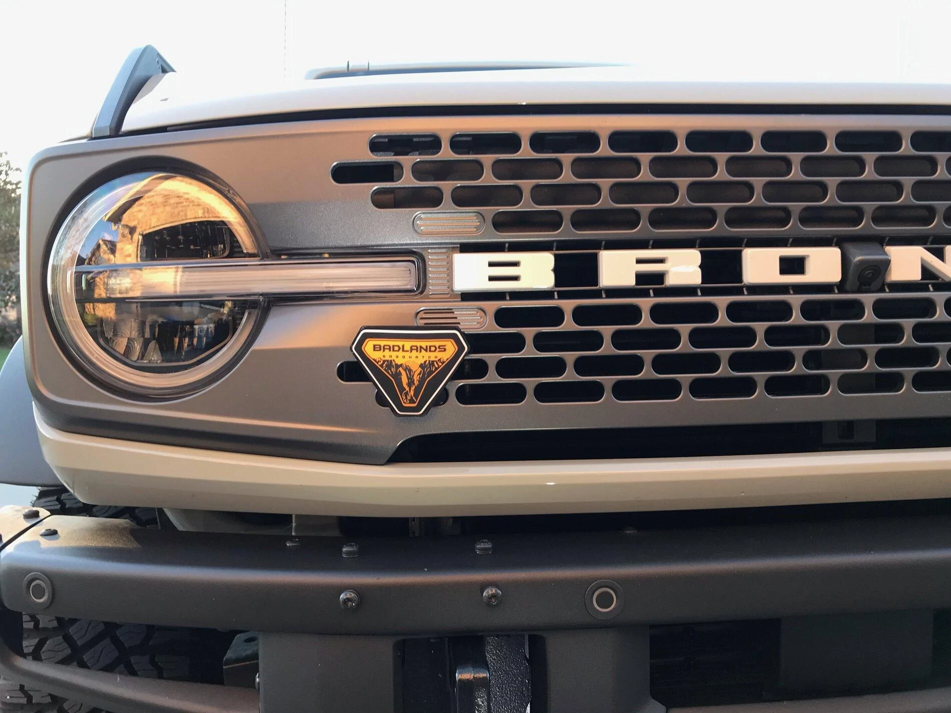 Ford Bronco Badlands Badge to Grill Relocation Kit 8ADA82E1-053F-4A6E-866B-7D1D76F303B4