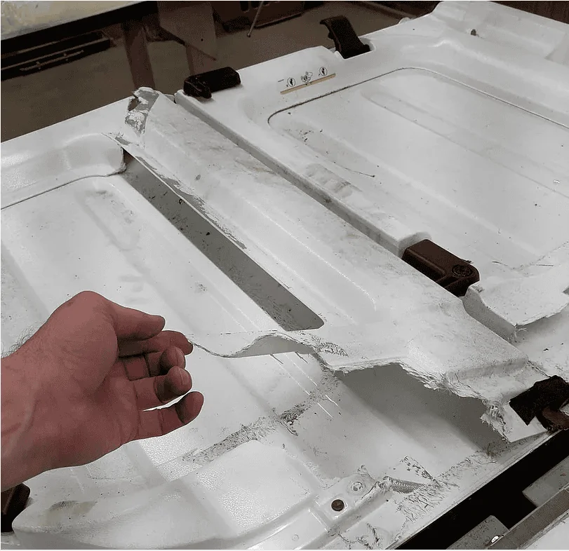 Ford Bronco MIC Top 1.0 inside construction & material (cross section) - pics Jeep Wrangler Factory Hard Top 2