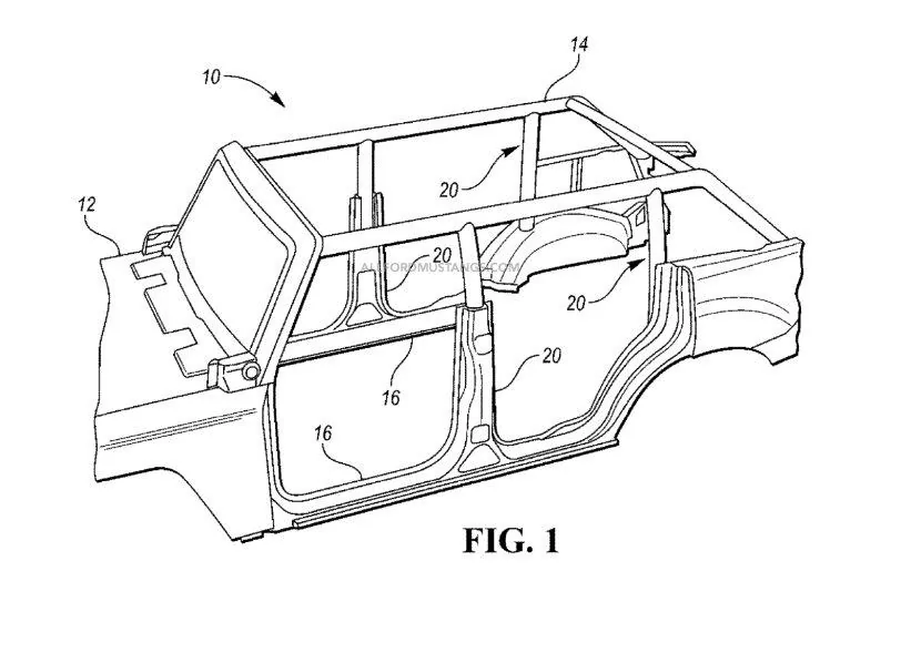 Ford Bronco Topless ROPS BroncoRoofPatentfig1
