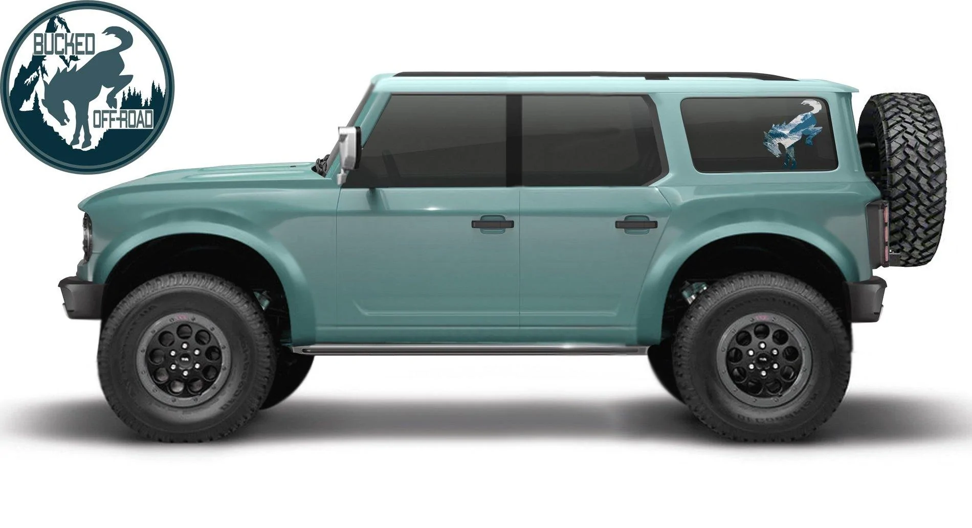Ford Bronco 2020-2021 Ford Bronco Four-Door Concept Rendering BuckedBroncoRender