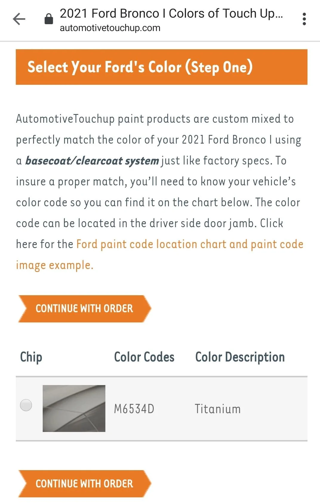 Ford Bronco List of 2021 Ford Bronco Paint Colors Screenshot_20200208-165204_Chrom