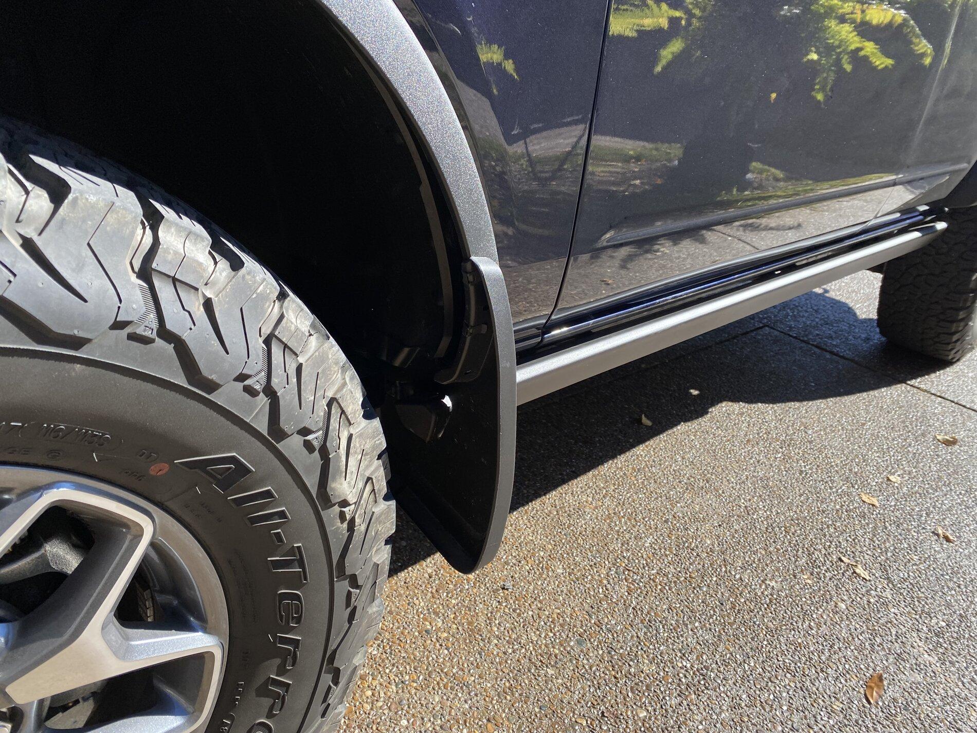 Ford Bronco OEM Ford Splash Guard modification for use with rock rails [updated with template] 9E4331BB-5F7A-4565-8DD5-D6A38B80CC6B