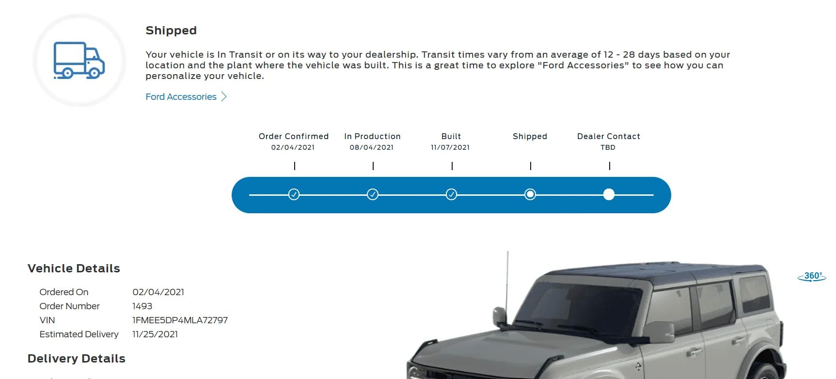 Ford Bronco *** DIRT MOUNTAIN Broncos - Built, Shipped, Delivered Tracker*** 1636379368227