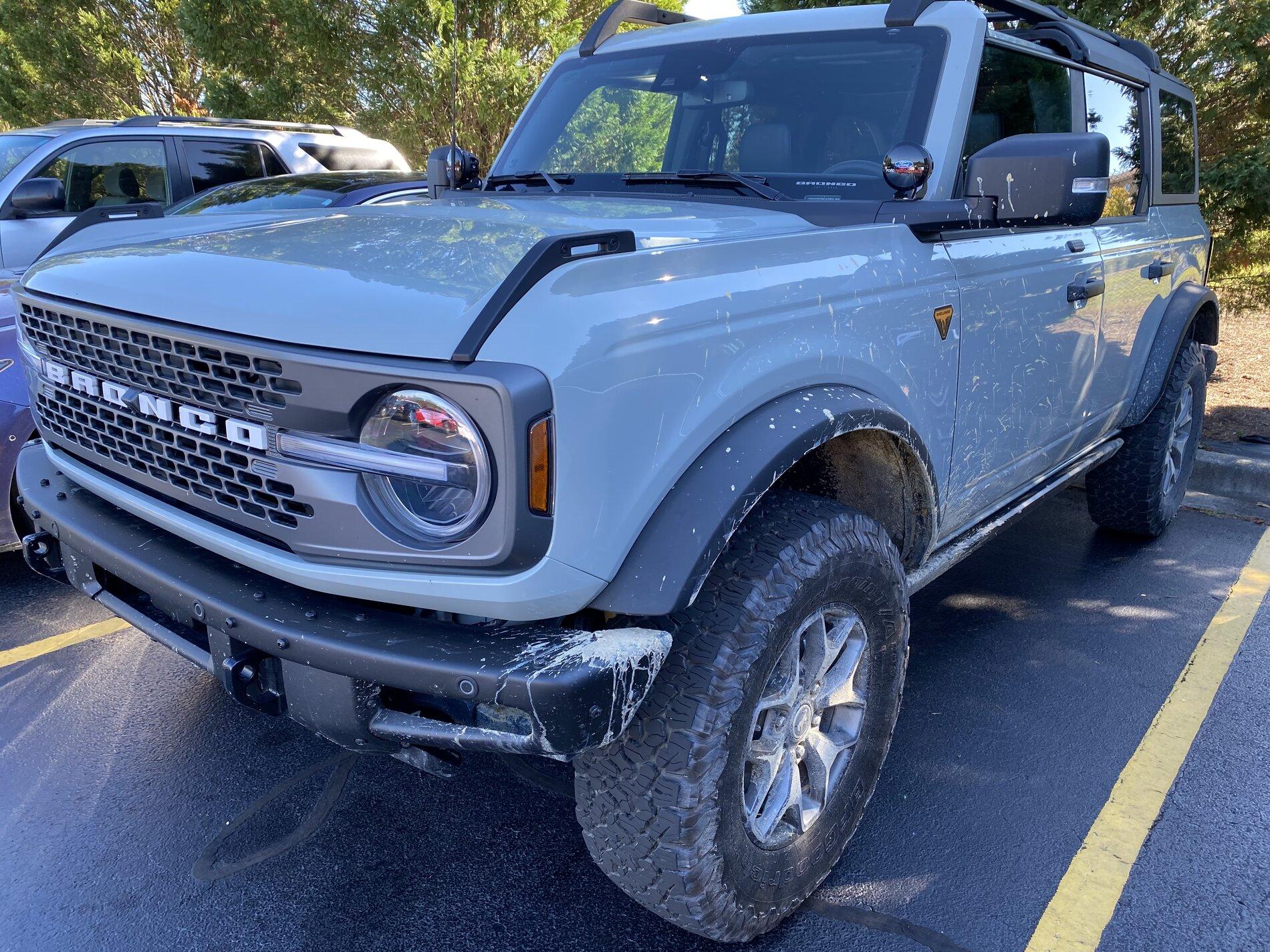 Ford Bronco CACTUS GRAY Bronco Club My 2021 Bronco WAMC Parking Lot Nov 2021