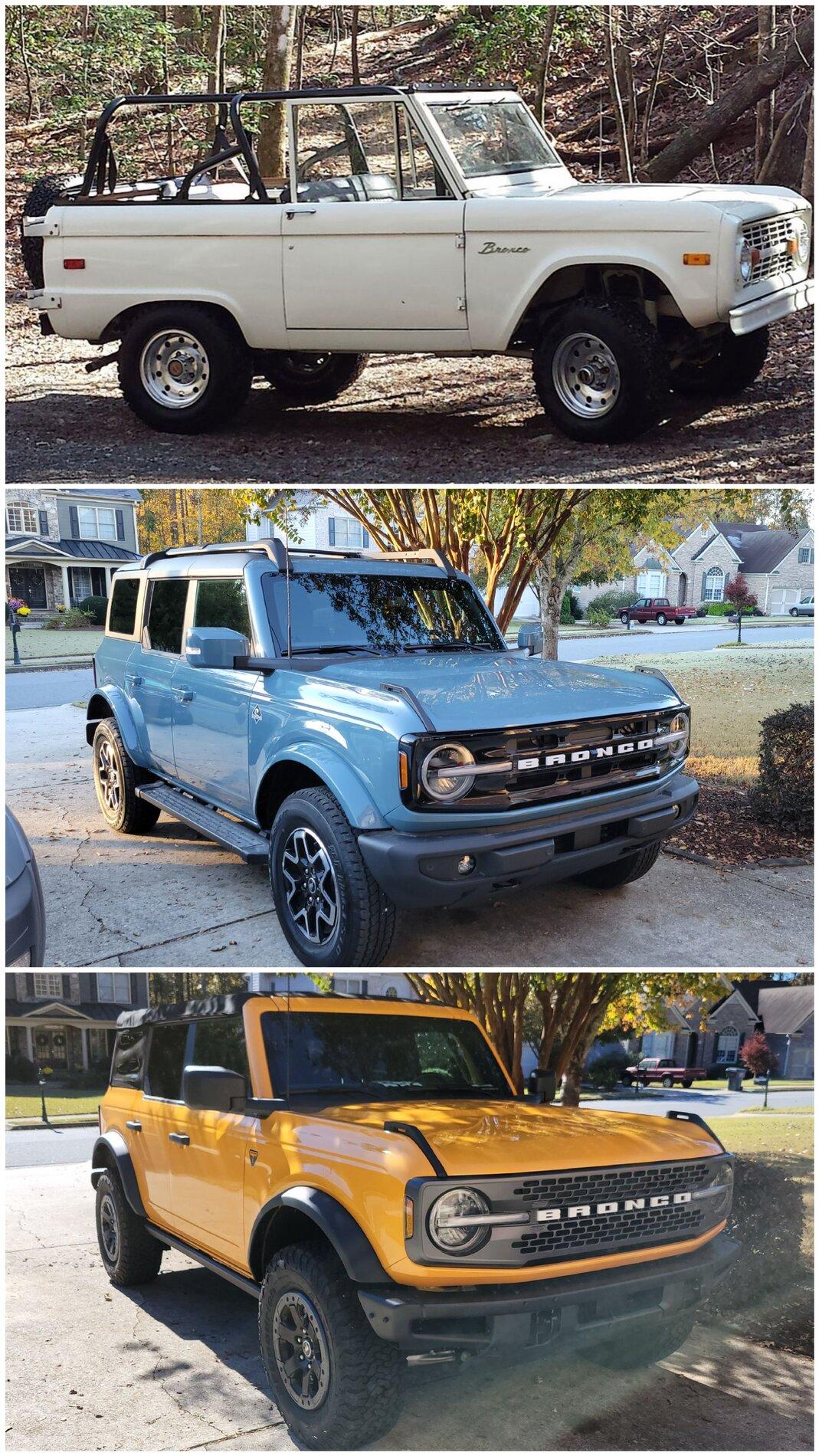 Ford Bronco Delivery! Review '74 vs OBX vs Badlands Bronco 20211109_134036