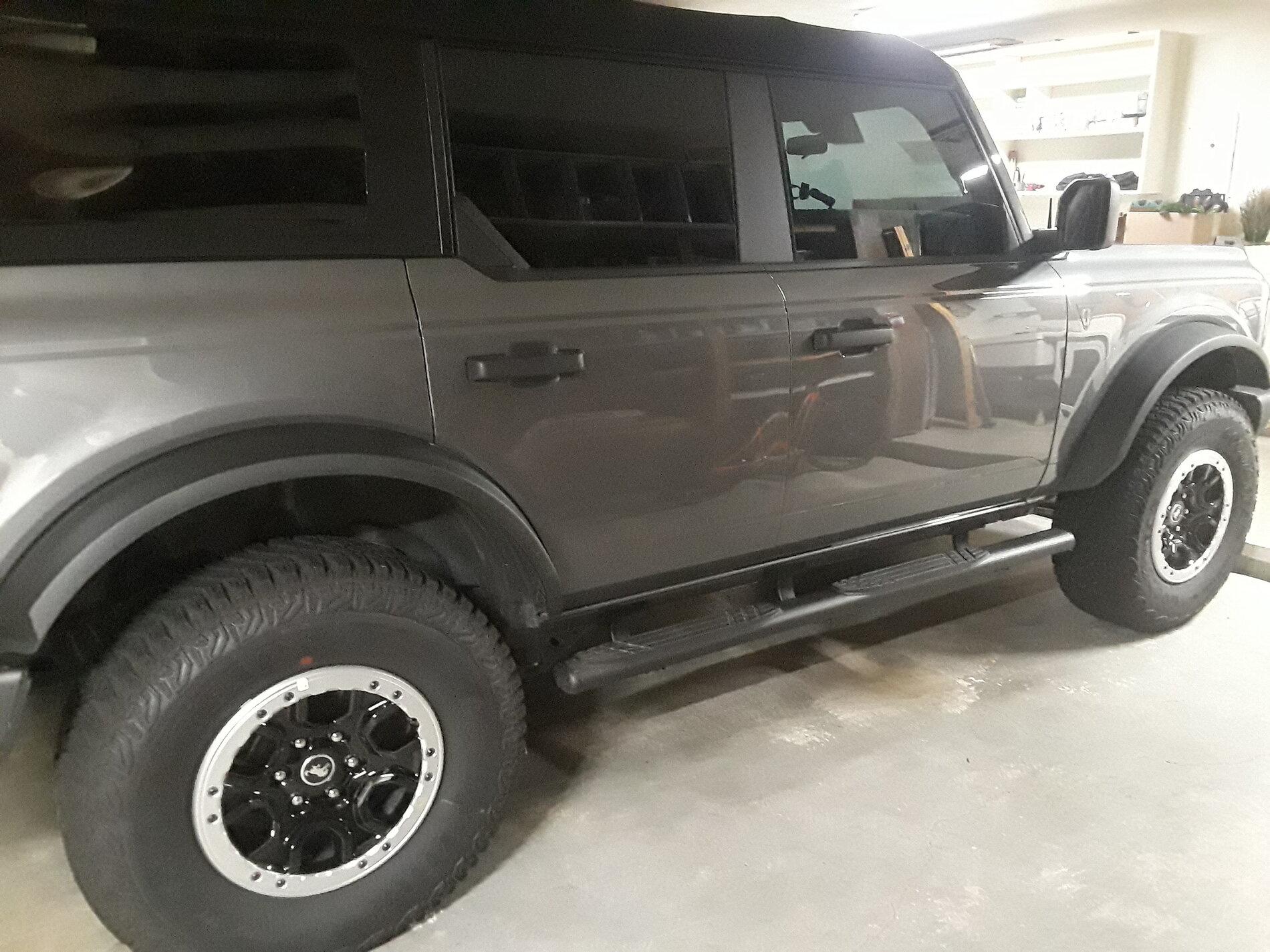 Ford Bronco Rock Rails, Side Steps, and Sliders. 20211110_163007