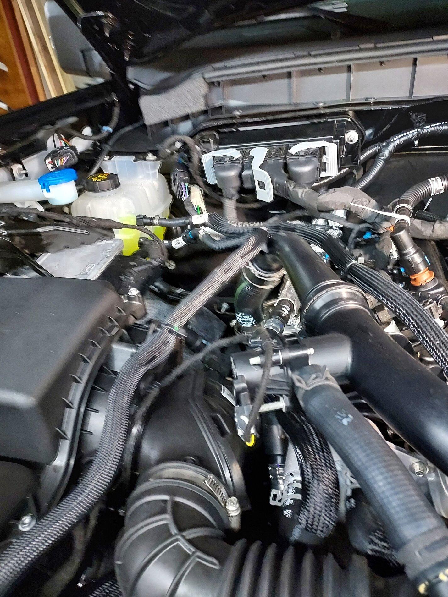 Ford Bronco ARB Dual Compressor Installed - Under Hood 2.7L Engine Compartment 1636612578841