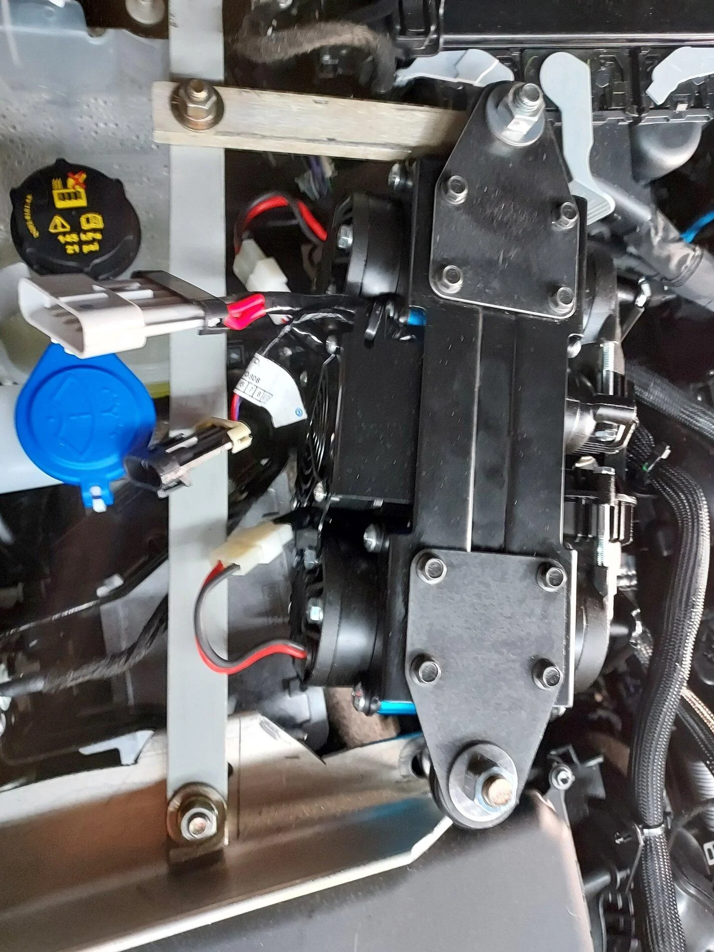 Ford Bronco ARB Dual Compressor Installed - Under Hood 2.7L Engine Compartment 1636612696874