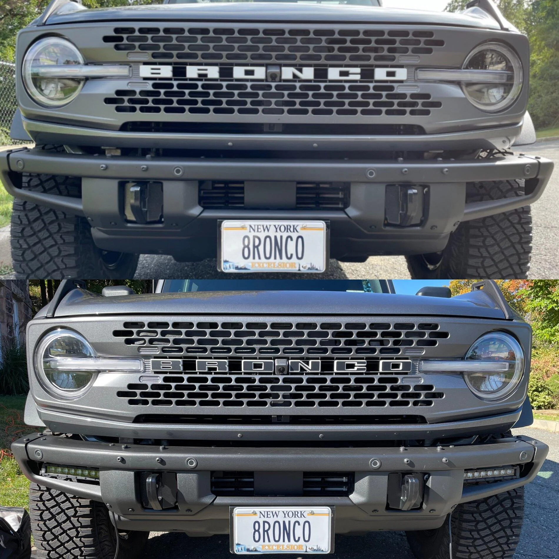 Ford Bronco 8" LED driving lights installed in MOD (heavy duty modular) bumper 82F2FE0A-4667-4A5C-8F84-0AB0221826AE