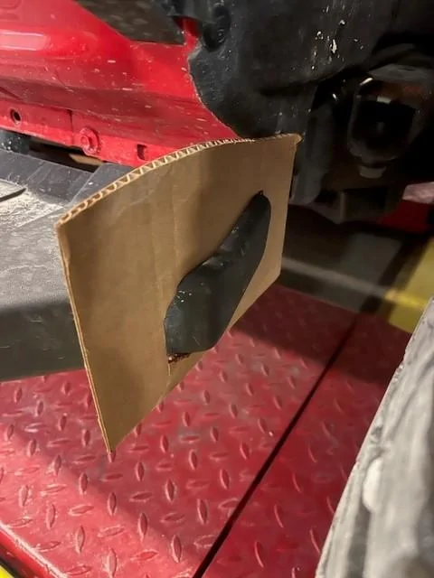 Ford Bronco OEM Ford Splash Guard modification for use with rock rails [updated with template] cuttemplate3-jpg