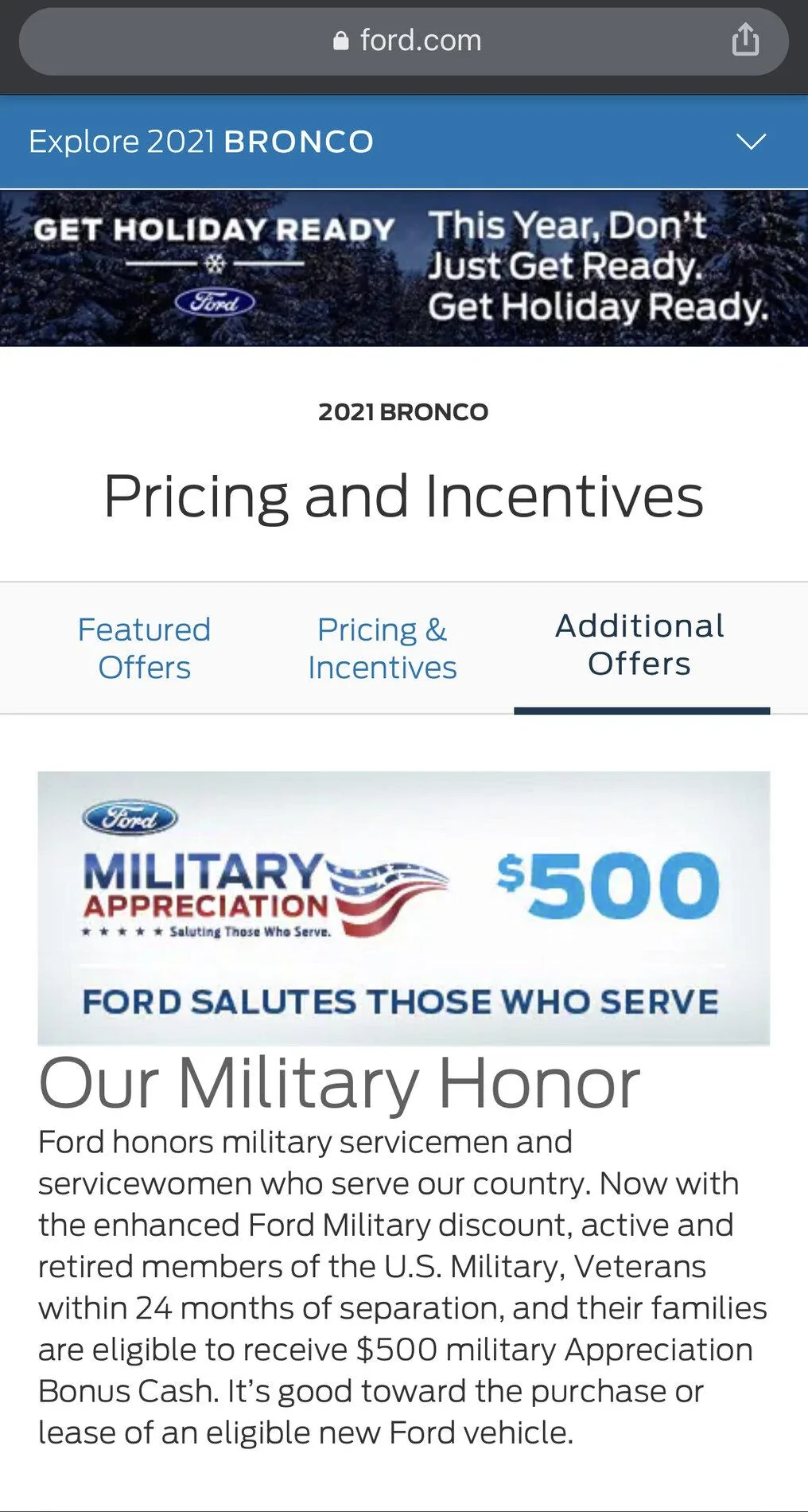 Ford Bronco $500 MAP (Military Appreciation Program) Discount DDF215E6-A777-4CBF-9EF6-FC8DA3DAF616