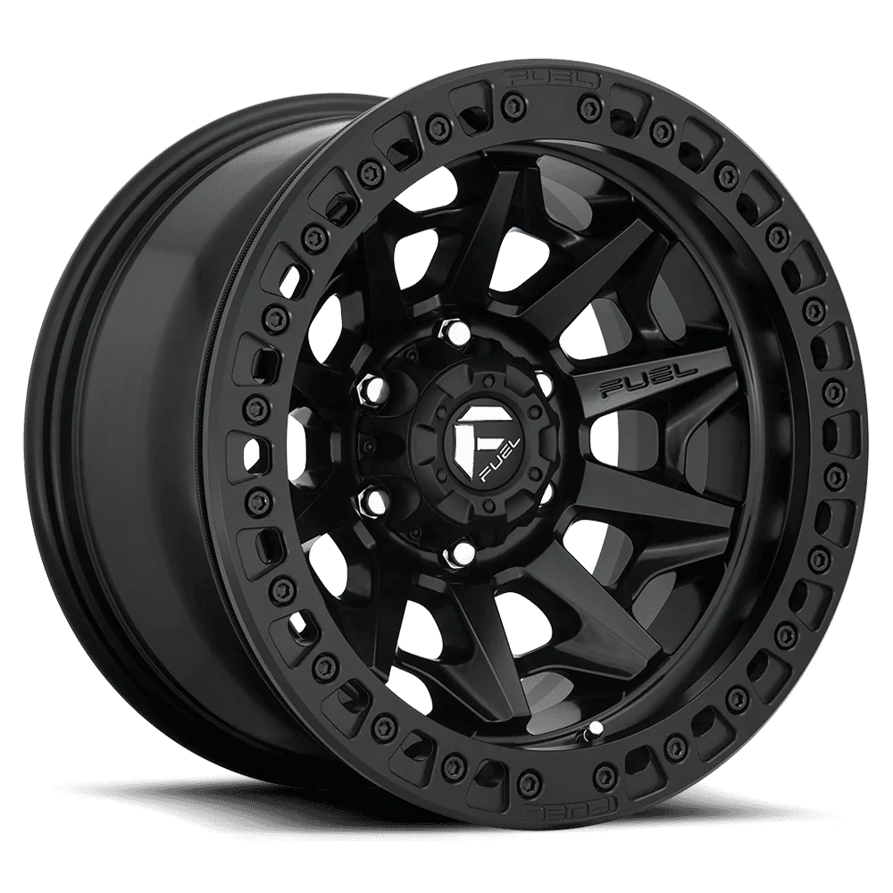 Ford Bronco FS: Fuel Covert w Beadlock COVERT-D114-6LUG-17x9-SATIN-BLK-BEADLOCK