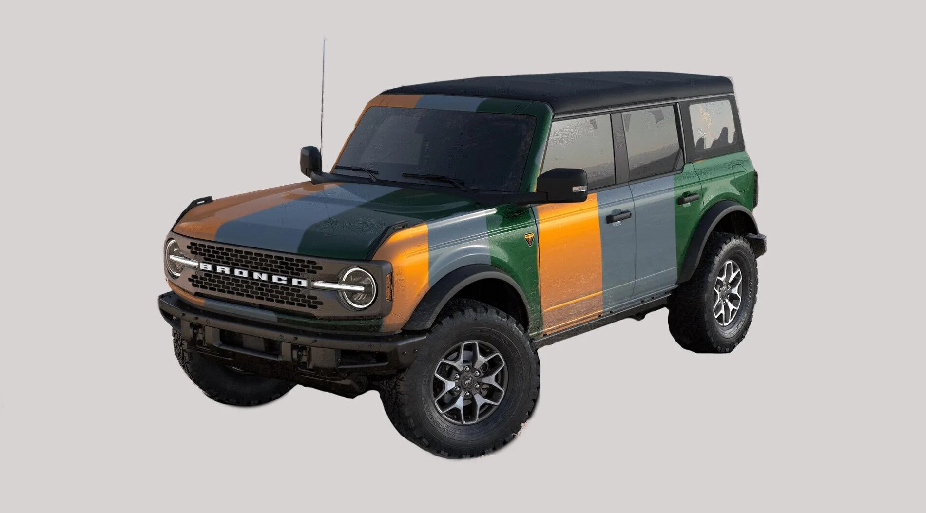 Ford Bronco ERUPTION GREEN Bronco Club Badlands-Compare-Colors