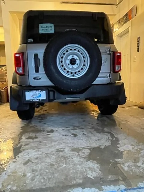 Ford Bronco More OEM Splash Guard installed details back flaps