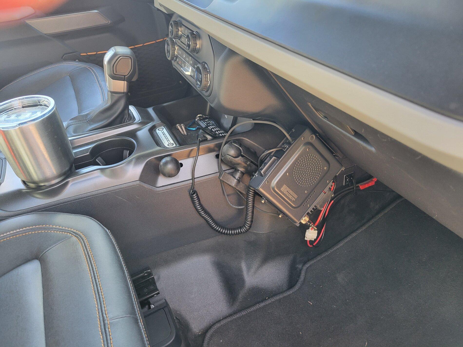 Ford Bronco Mobile Ham Radio (FTM-400XDR) Install - DIY How-To / Writeup / Pics 20211113_120717