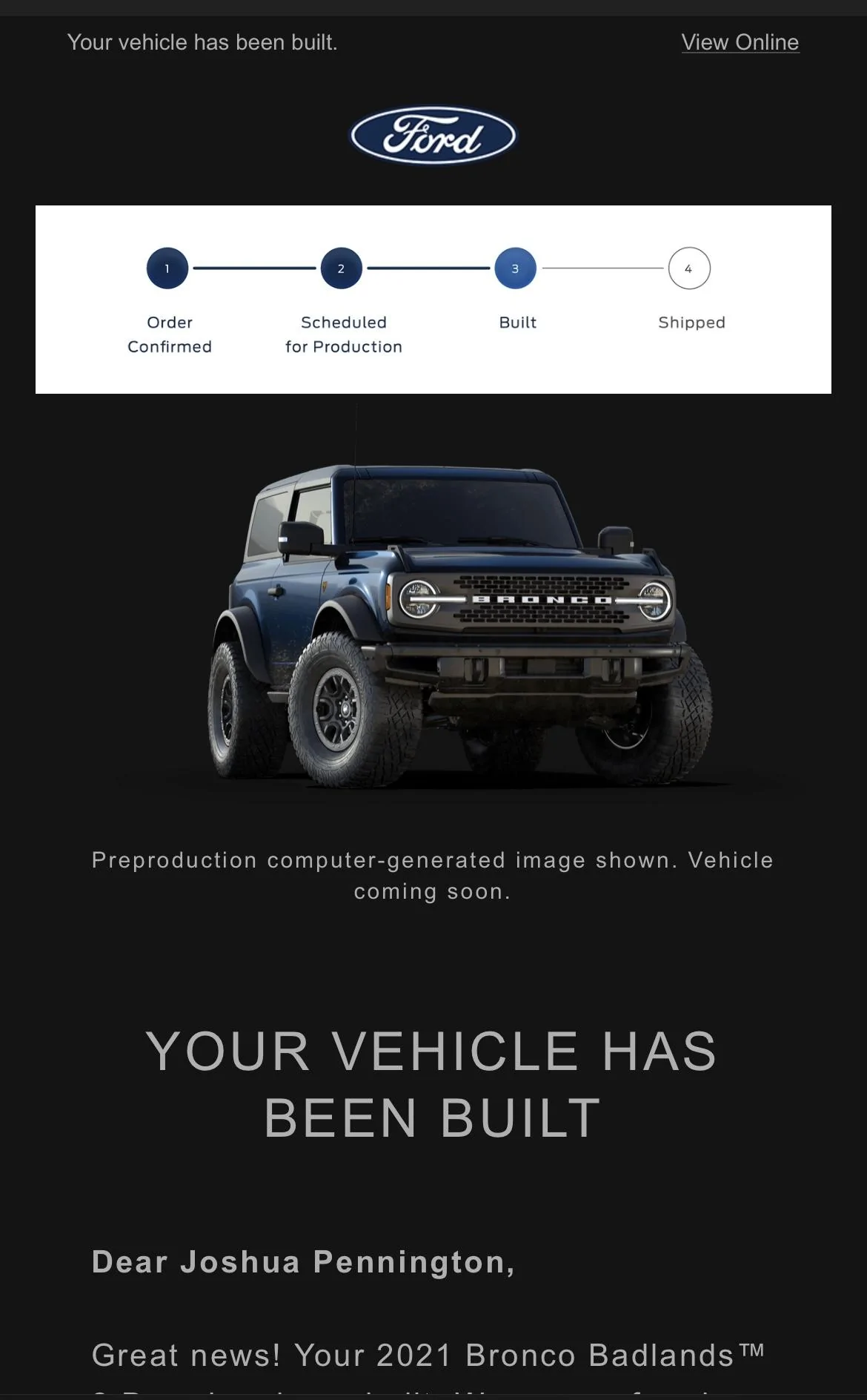 Ford Bronco 🛠 10/25/21 Build Week Group CCEAE03F-641D-4CBD-BA6C-EDA5B10B2757
